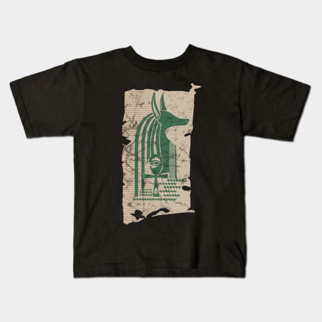 Anubis Kids T-Shirt by Dojaja